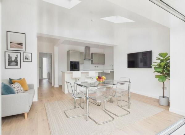 Open-Plan Kitchen/Living (Virtually Furnished)