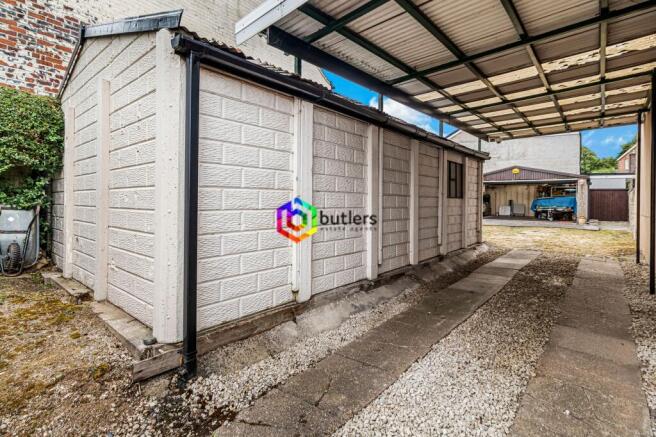 Side of first garage