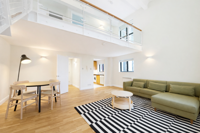 Modern duplex with open living space