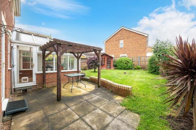 Rear patio area