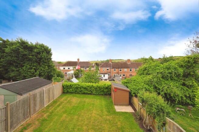 Large Rear Garden with New Patio and Large Lawn and Great Views
