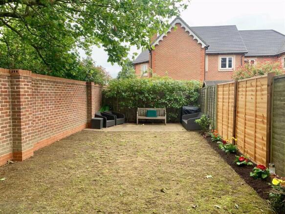 Rear garden: