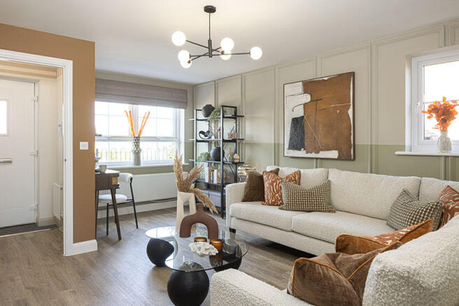 Spacious lounge in the Maidstone 3 bedroom home