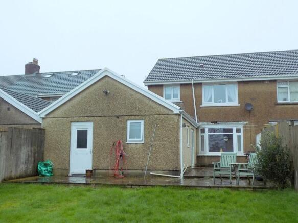 Rear view of property.