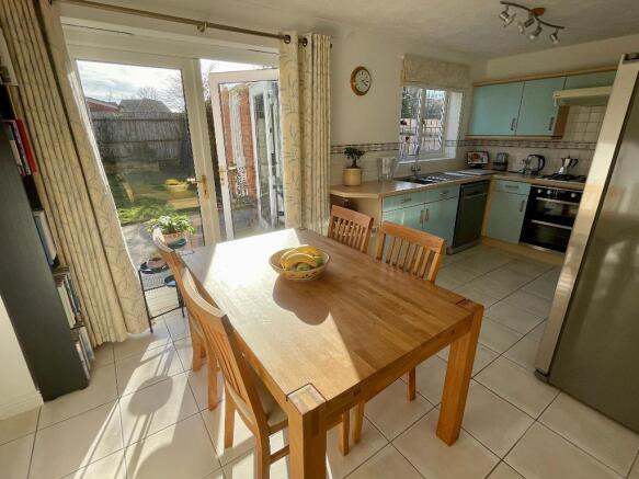 Kitchen with doors to the garden