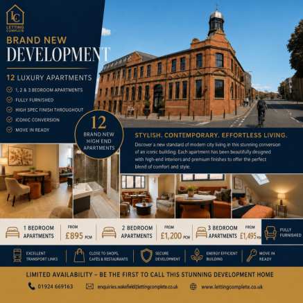 Luxury Three-Bedroom Fully Furnished Apartment wi