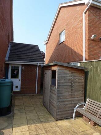 Space behind Garage