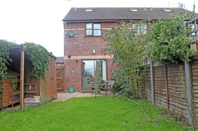 View back to house
