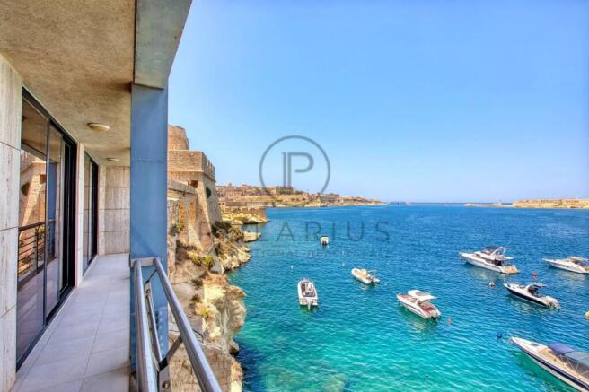 Enjoy stunning waterfront views from this balcony