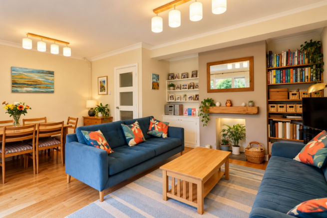 Warm Scandi Living and Dining Room