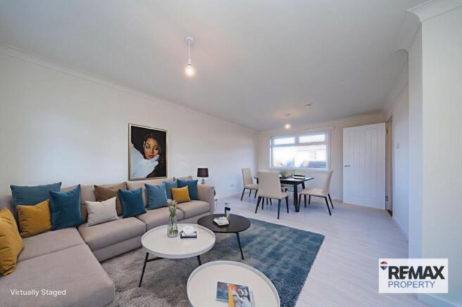 Virtually Staged Lounge Diner