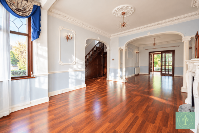 Sunlit Victorian Drawing Room