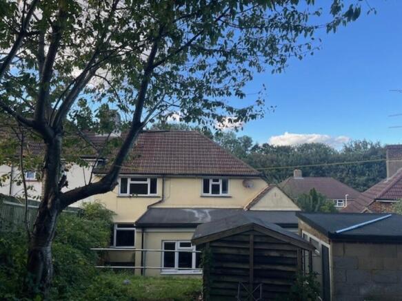 Rear of house fur...