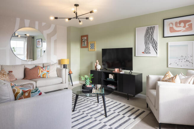 Internal shot of the kingsley show home lounge