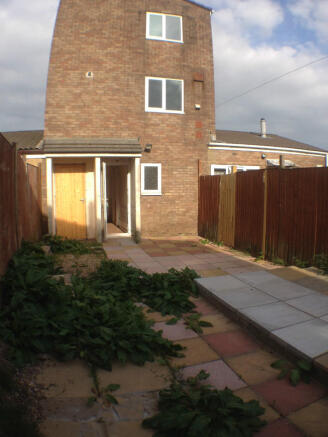 Rear of property