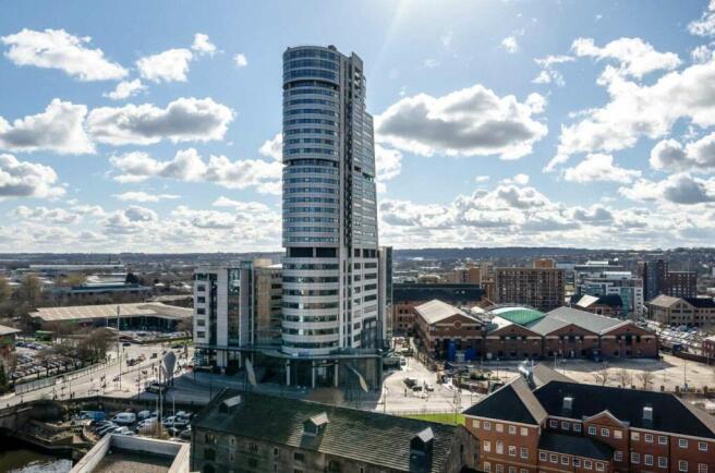 View from communal roof terrace