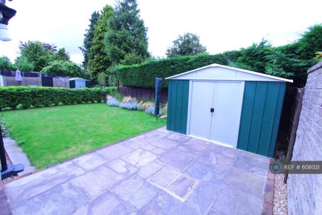 Rear Garden With Steel Shed