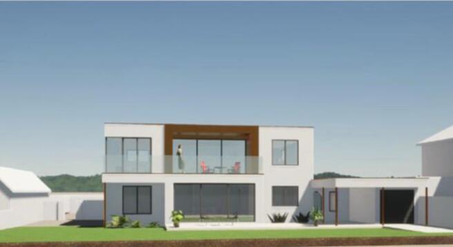 Proposed Front Elevation 3D Alternate View