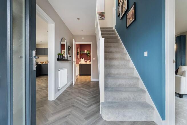 A bright, balanced hallway that feels calm from the moment you step inside