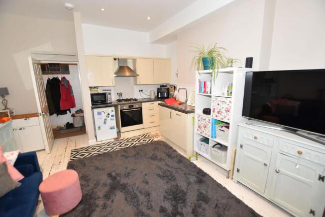 Open Plan Reception Room & Kitchen.