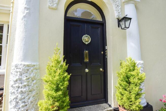 Imposing entrance