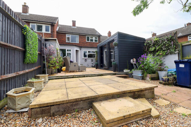 Rear of house