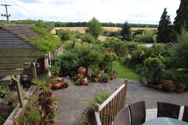 back garden and view