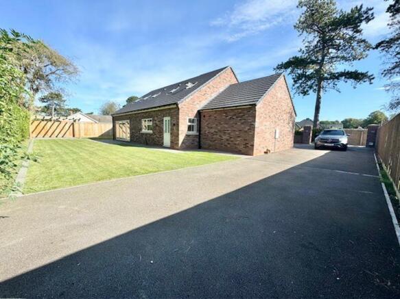 Rear garden and driveway