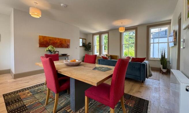 Open plan living area