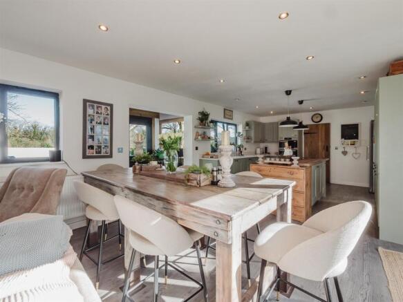 Living Room and Dining Kitchen