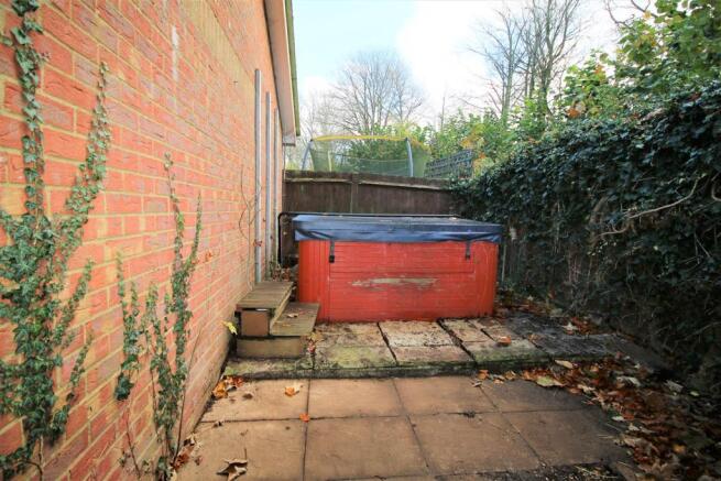 back of garage/hot t