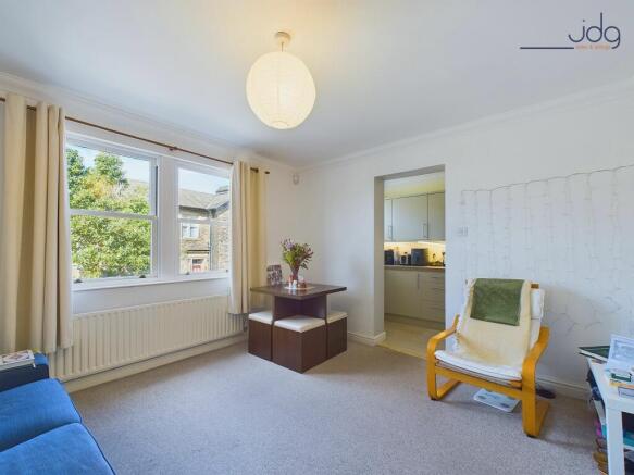 Lounge open to kitchen