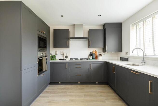 A brand new, modern kitchen is ready to go from the day you move in
