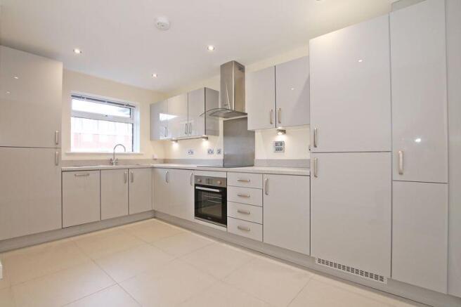 Contemporary kitchen with appliances