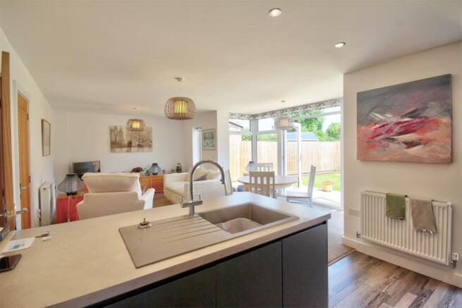 Open plan living dining kitchen