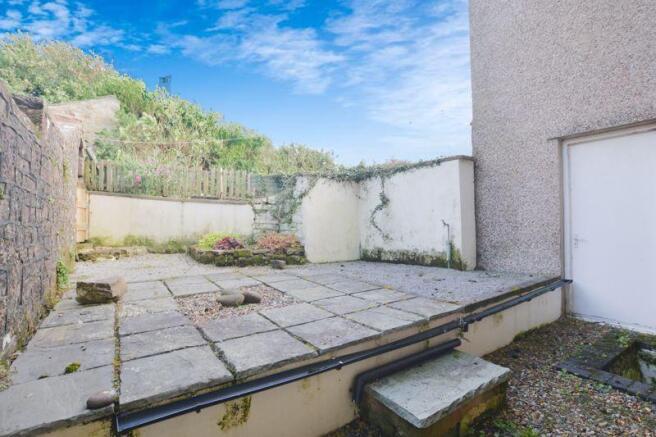 Rear patio area