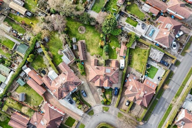 Aerial view of the property / land boundary
