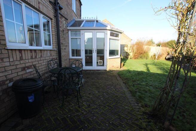 Rear garden patio