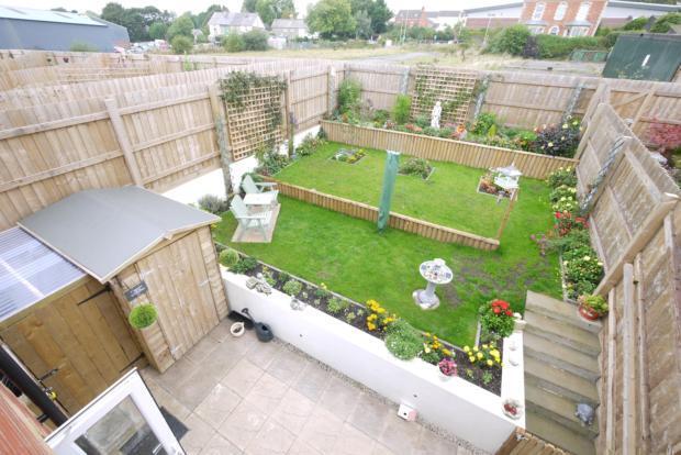 Rear garden from above