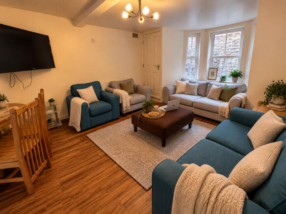 Cosy Teal Living ...