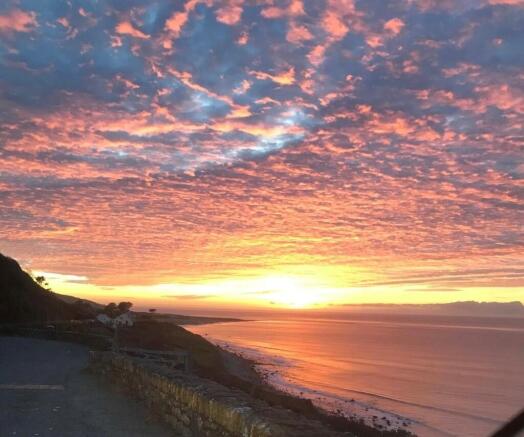 Sunset on beech