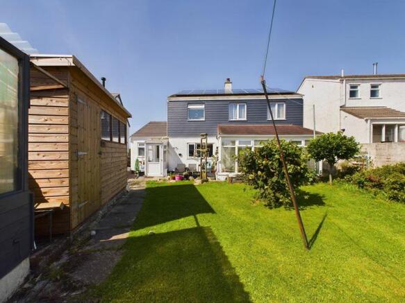 garden and rear elevation