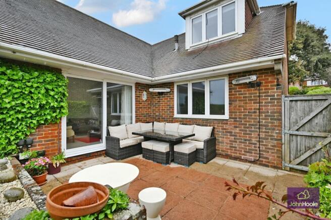 Raised patio for the