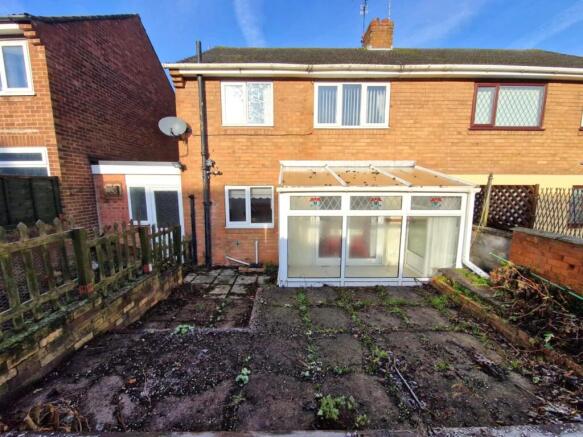 Rear of property
