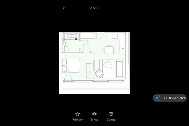 Flat Floor Plan - 38 Square Meters
