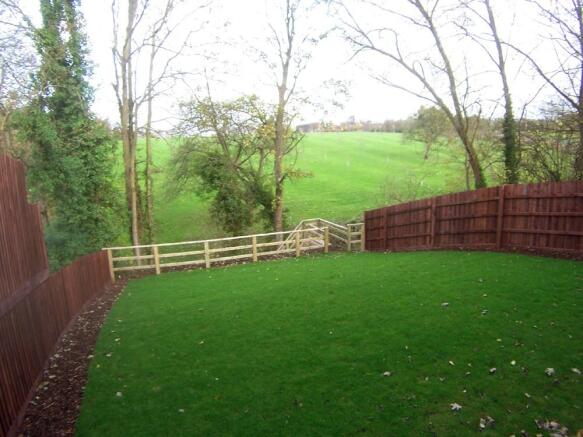 Rear garden & view