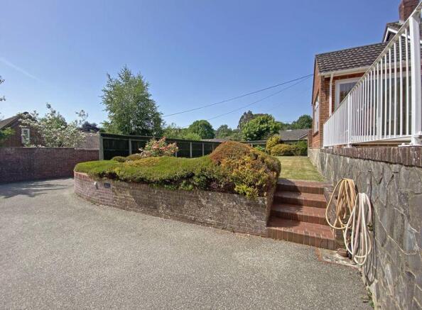 Driveway and garden