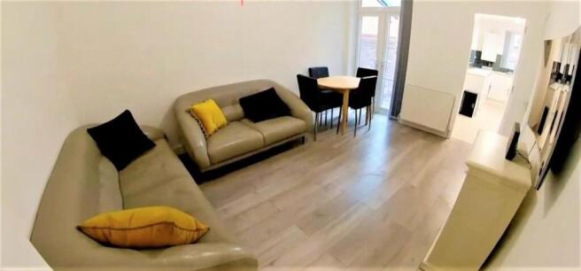 Spacious living room with comfortable seating...