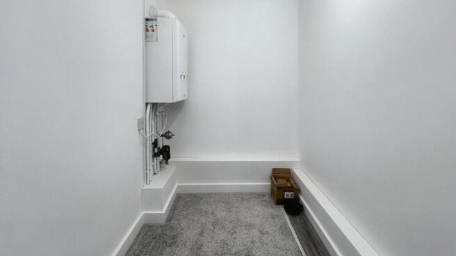 Clean, recently painted small utility/storage r...