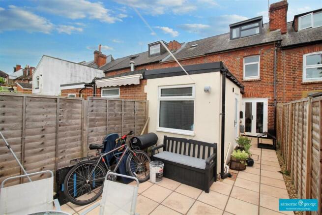 Rear of property